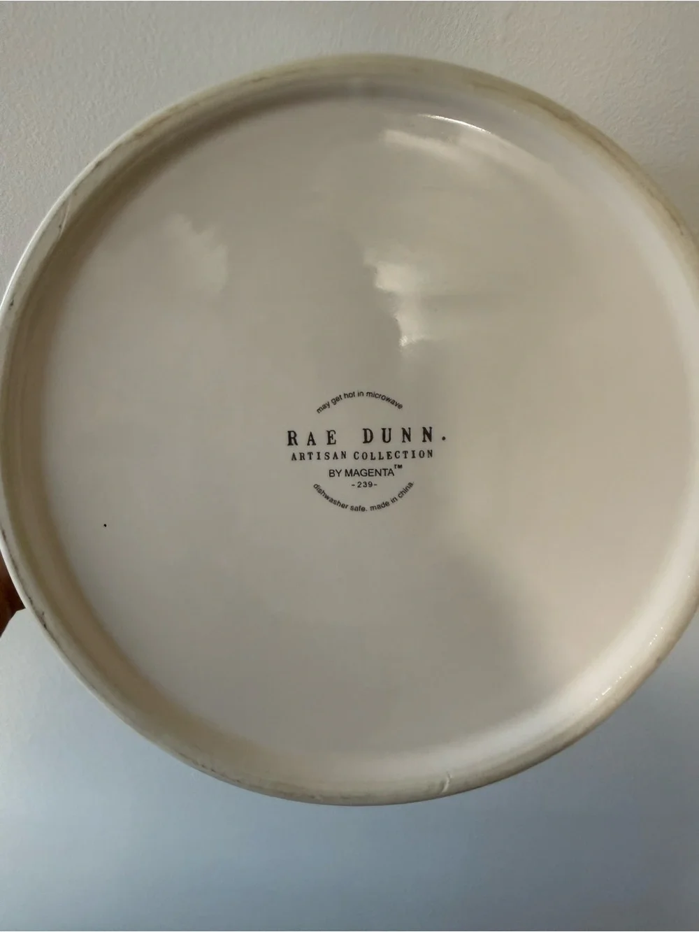 Rae Dunn White Ceramic Pet Bowl with 'FEED ME' Black Lettering